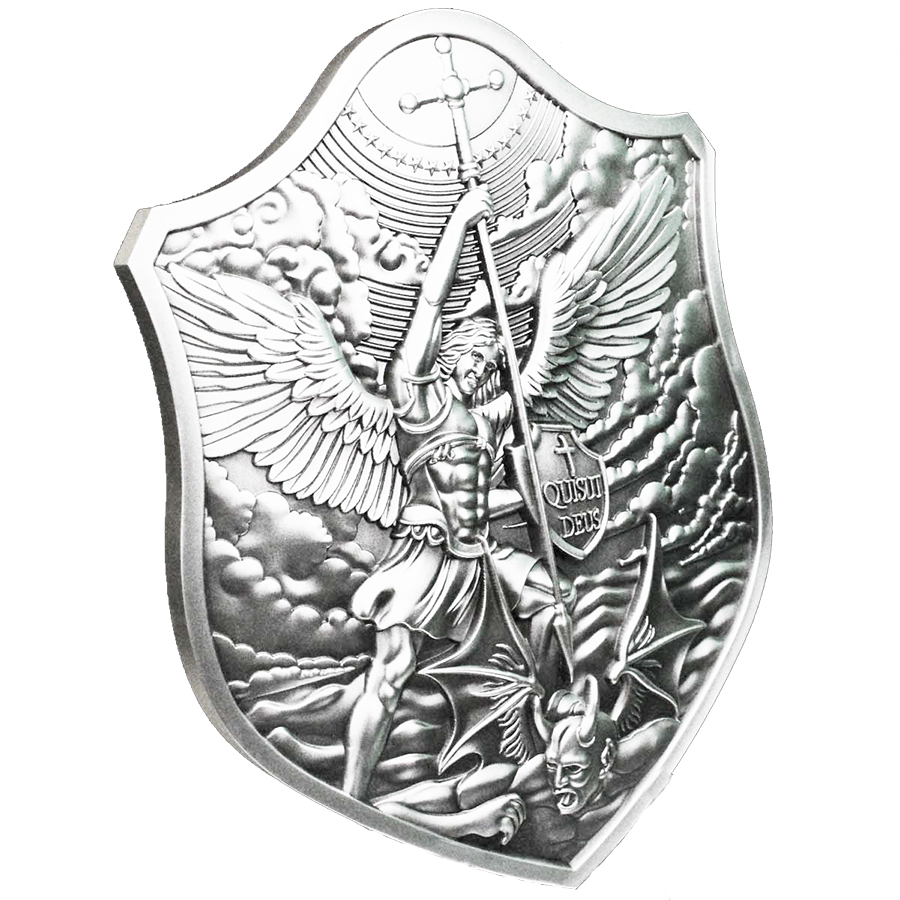 2022 South Korea 2oz Silver Saint Michael Shield Stacker